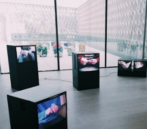 LCD screen on the audio system