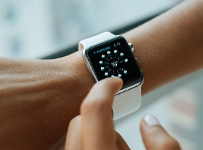 Display screen on the watch