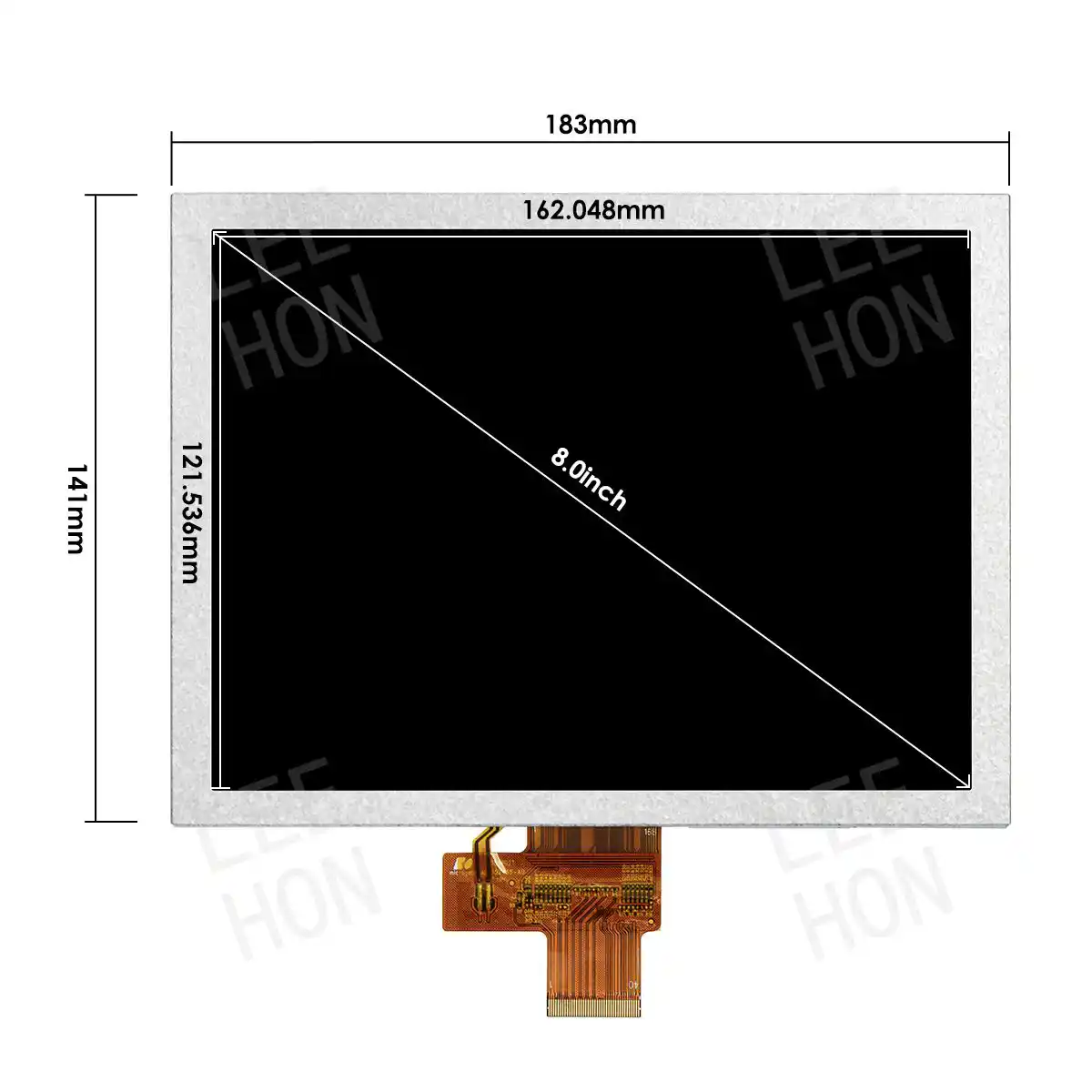 Hangzhou LEEHON Technology supplies BOE GT080X0M-N12: High quality 7-inch TFT-LCD module solution